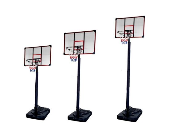 Lean Sport Basketball Basket Mobile Adjustable Stand 200-305cm