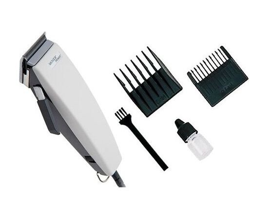 MOSER PROFESSIONAL CORDED HAIR CLIPPER PRIMAT WHITE GRAY - Mašīnīte matu griešanai