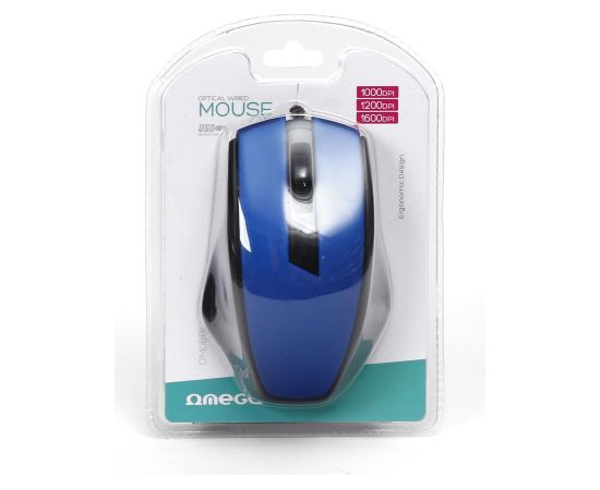 Компьютерная мышь Omega OM08BL | 1000 DPI | USB | синяя