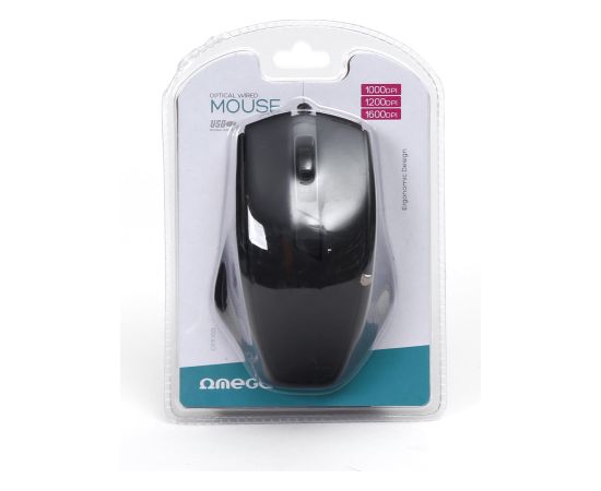 Компьютерная мышь Omega OM08B | 1000 DPI | USB | Черная