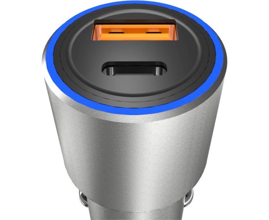 Dudao car charger USB | USB Typ C Power Delivery Quick Charge 22,5 W gray (R4PQ)