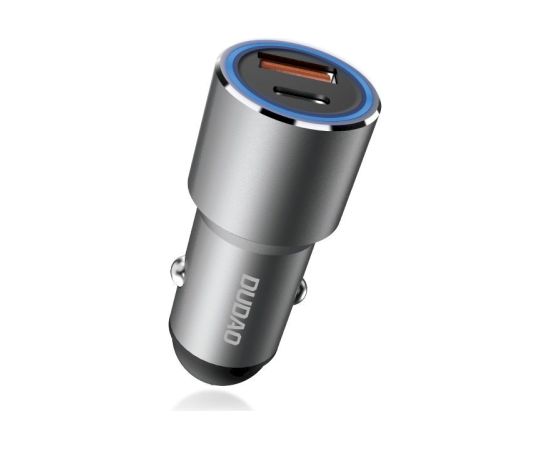 Dudao car charger USB | USB Typ C Power Delivery Quick Charge 22,5 W gray (R4PQ)