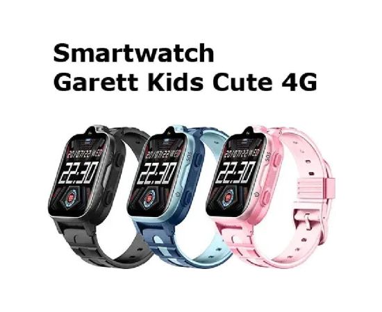Išmanusis laikrodis su lietuvišku meniu Garett Kids Cute 4G black