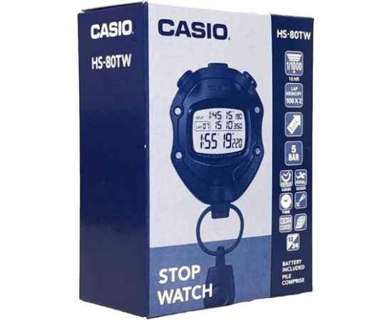 Casio Digital Black Stopwatch HS-80TW-1EF