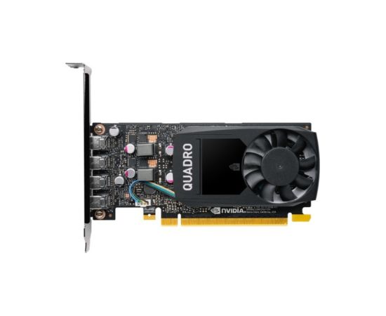 Pny Technologies Graphics card PNY NVIDIA Quadro P1000 V2 LowProfile, 4 GB GDDR5, PCIe  3.0 x16,  4x Mini DP 1.4, LP bracket, small box