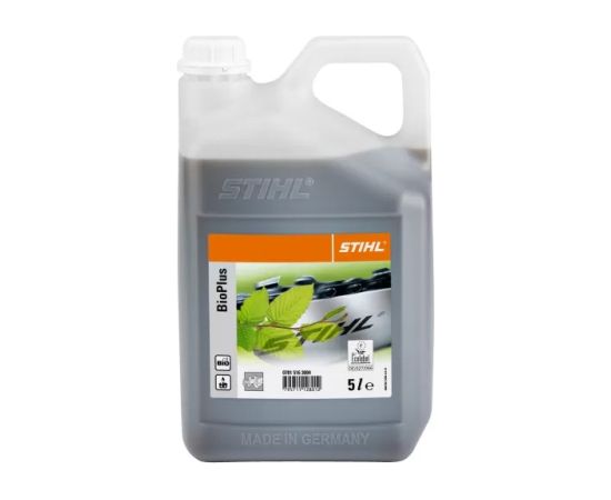 Eļļa ķēdes zāģu ķēdes ieeļļošanai Stihl BioPlus; 5 l