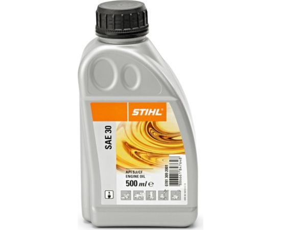 Eļļa Stihl SAE 30; 0,5 l; dārza tehnikai ar četrtaktu dzinējiem