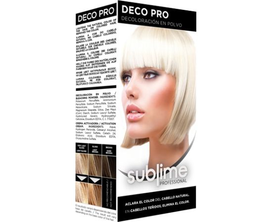 SUBLIME PROFESSIONAL BLEACHING POWDER DECO PRO 50 GR - Matu balināšanas pulveris