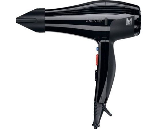 MOSER PROFESSIONAL PREMIUM HAIR DRYER VENTUS PRO INFRARED AND IONIC 2200W - Profesionāls matu fēns, melns