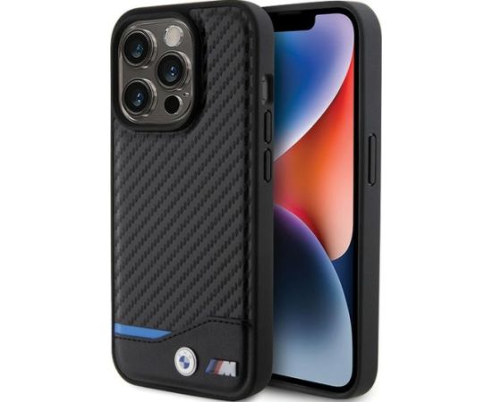 BMW PU Carbon Case Защитный Чехол для Apple iPhone 15 Pro