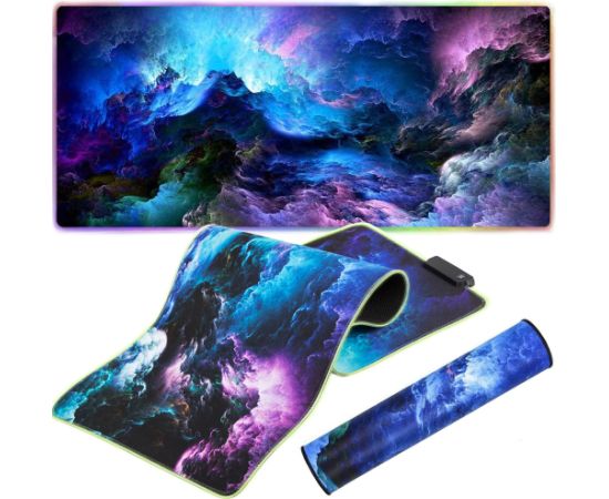 Goodbuy Cosmic Waves spēļu peles paliktnis RGB | 800 x 300| 7 režīmi