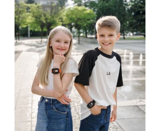 Išmanusis laikrodis vaikams su lietuvišku meniu Garett Kids Tech 4G Pink velcro