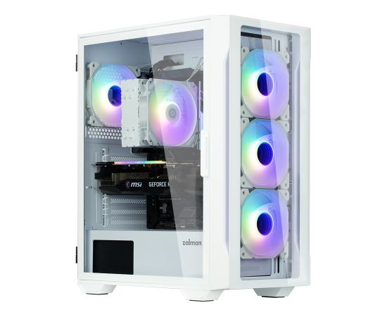 Zalman I3 NEO TG white, RGB fan x4