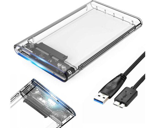 Fusion 2,5" внешний корпус для HDD SATA III | USB 3.0 прозрачный