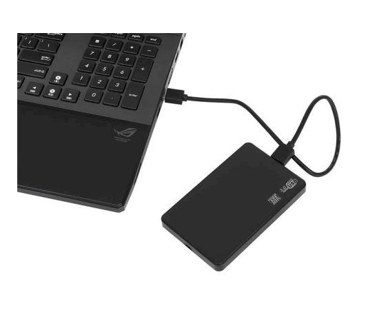 Fusion 2,5" ārējā HDD korpuss SATA III | USB 3.0 melns