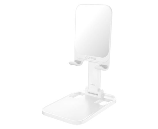 Dudao desk telescopic stand foldable phone holder tablet white (F5XS whie)