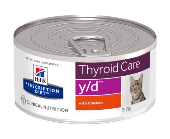 HILL'S PRESCRIPTION DIET Thyroid Care Feline y/d Wet cat food Chicken 156 g