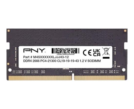 Pny Technologies Pamięć PNY DDR4 SODIMM 2666MHz 1x8GB Performance for Notebook