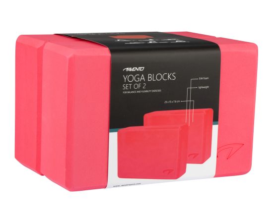 Yoga brick AVENTO 42YA 2pcs Pink