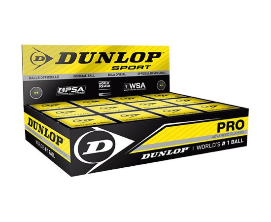 Squash ball Dunlop PRO WSF/PSA Official, 12-box