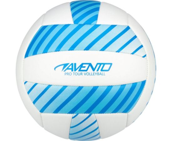 Volleyball ball AVENTO 16VF Blue/White PVC leather