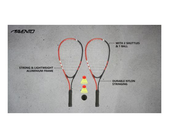 Speedbadminton set AVENTO 46BL Red/Grey