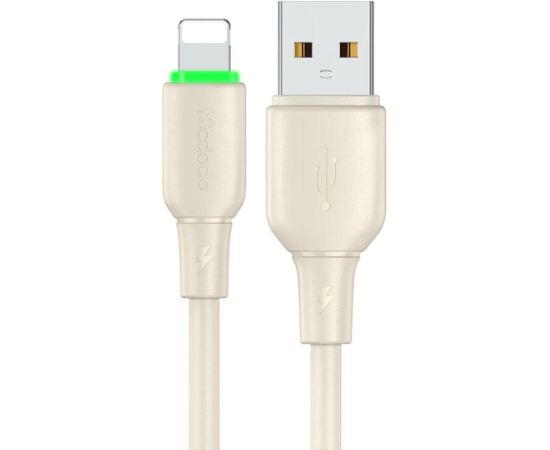 USB to Lightning Cable Mcdodo CA-4740 with LED light 1.2m (beige)