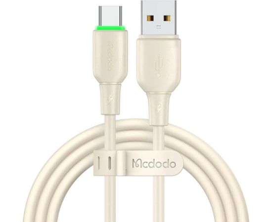 USB to USB-C Cable Mcdodo CA-4750 with LED light 1.2m (beige)