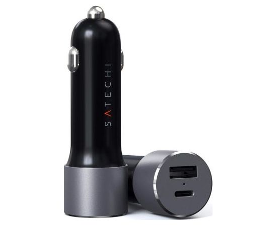 Satechi Car Charger 1x USB-A 1x USB-C  (ST-TCPDCCM)