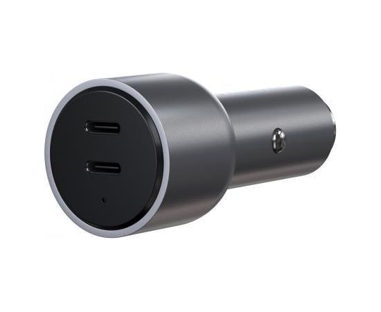 SATECHI 40W Dual USB-C PD Car Charger Space Gray