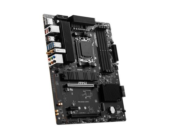 Mainboard MSI AMD B650 SAM5 ATX Memory DDR5 Memory slots 4 1xPCI-Express 1x 2xPCI-Express 16x 2xM.2 1xHDMI 1xDisplayPort 7xUSB 3.2 1xUSB-C 1xRJ45 6xAudio port PROB650-SWIFI