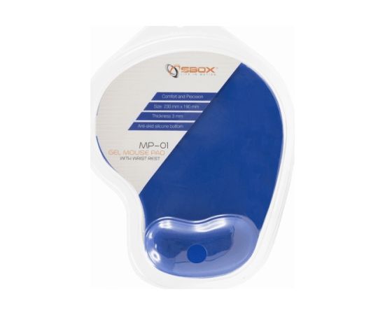 Sbox MP-01BL Gel Mouse Pad blue