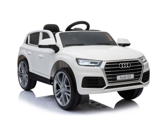 Audi Q5 vienvietīgs elektromobilis bērniem, balts