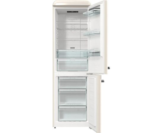 Gorenje ONRK619DC Ledusskapis 194cm Šampanieša Ledusskapji