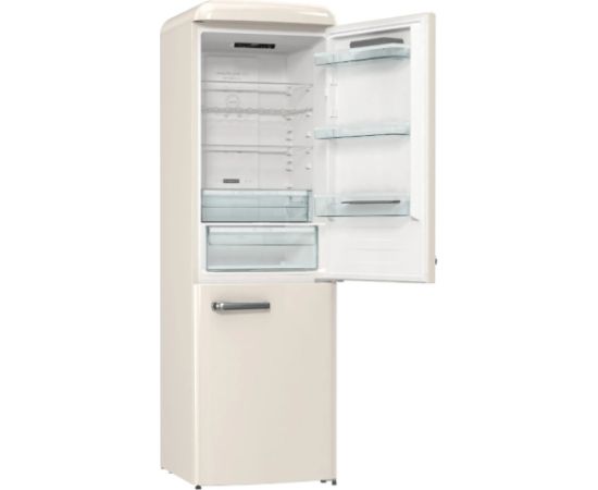 Gorenje ONRK619DC Ledusskapis 194cm Šampanieša Ledusskapji