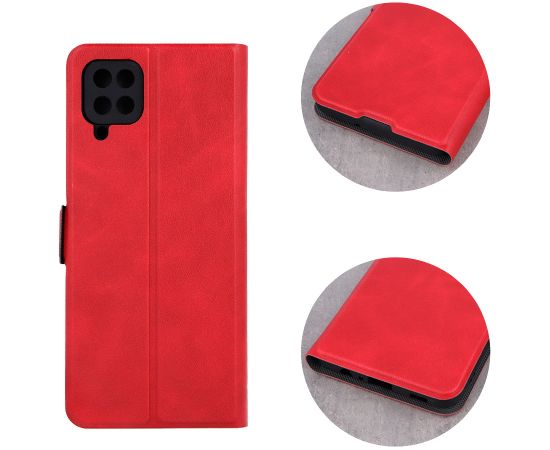 Fusion Mono Case grāmatveida maks Xiaomi Redmi 12C | Redmi 11A | Poco C55 sarkans