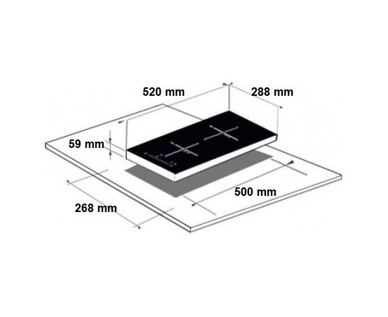 Induction hob Schlosser BT3523WK white