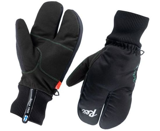 Green -8…-20°C Lobster Ski Glove / Melna / Zaļa / XXL