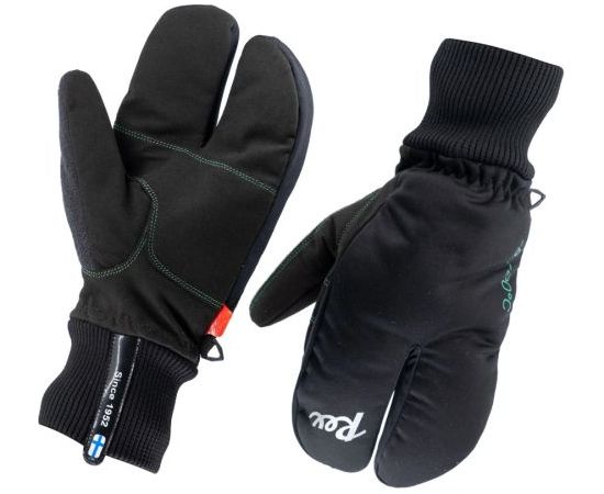 Green -8…-20°C Lobster Ski Glove / Melna / Zaļa / XL