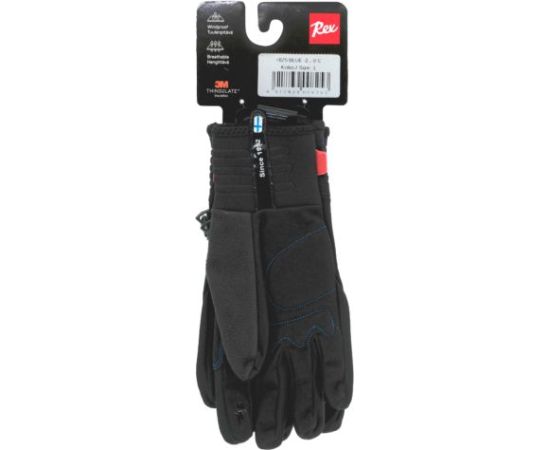 Blue -2…-8°C Ski Glove / Melna / Zila / XXL