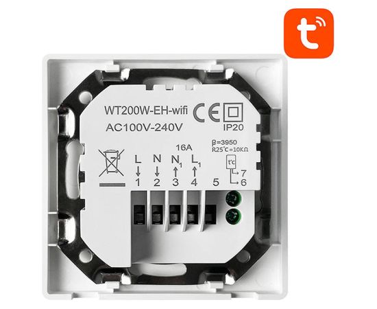 Smart Thermostat Avatto WT200-BH-3A-W Boiler Heating 3A WiFi TUYA