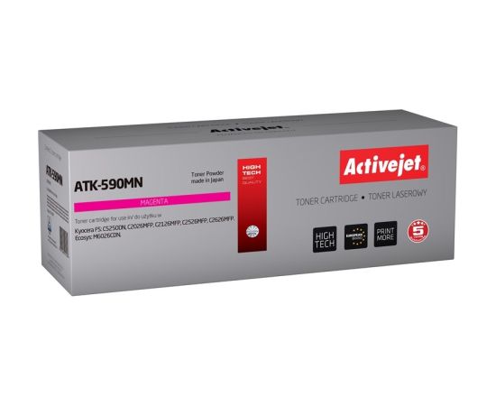 Activejet Toner ATK-590M (replacement for Kyocera TK-590M; Supreme; 5000 pages; magenta)
