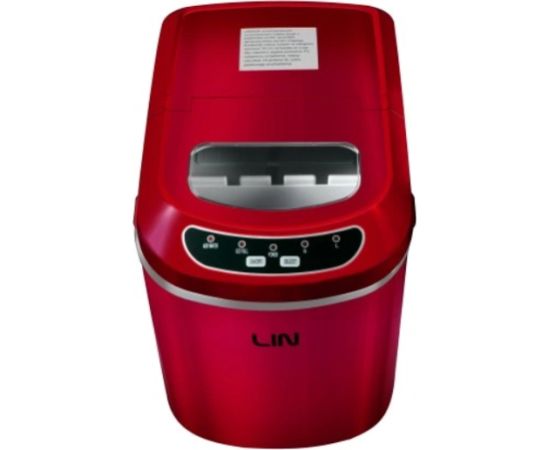 Portable ice cube maker LIN ICE PRO-R12 red Ledus gabaliņu mašīna