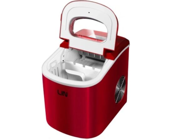 Portable ice cube maker LIN ICE PRO-R12 red Ledus gabaliņu mašīna