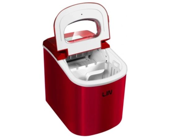 Portable ice cube maker LIN ICE PRO-R12 red Ledus gabaliņu mašīna