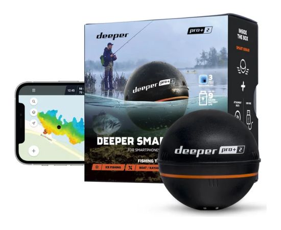 Deeper Smart Sonar PRO+2 Sonar, Black