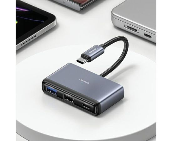 Usams 4in1 Adapteris 2xUSB 2.0 / USB 3.0 / USB-C Hubs