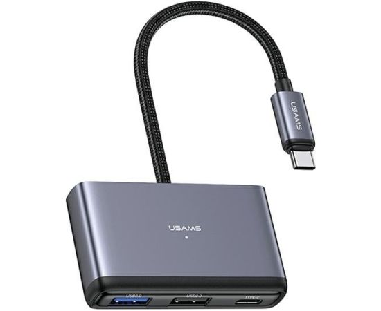 Usams 4in1 Adapteris 2xUSB 2.0 / USB 3.0 / USB-C Hubs