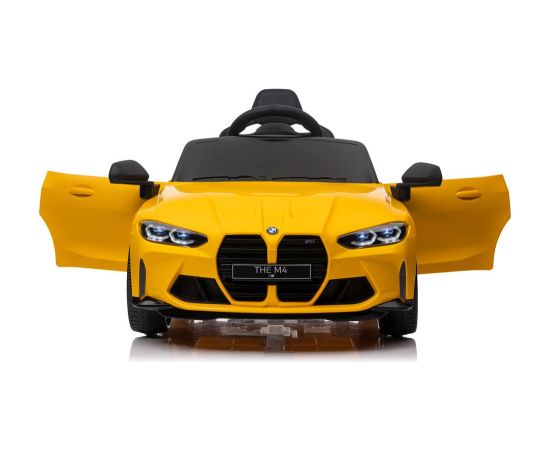 Lean Cars BMW M4 vienvietīgs elektromobilis, dzeltens
