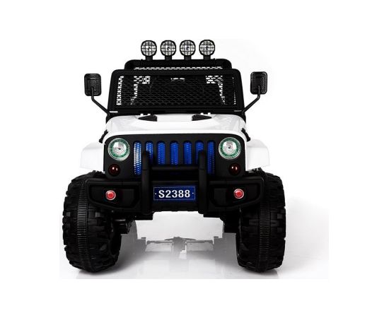 Ar akumulatoru darbināms automobilis Jeep S2388, balts